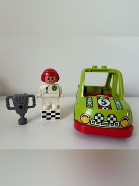 (🩵$8 when you bundle) Duplo* Race Car + Driver